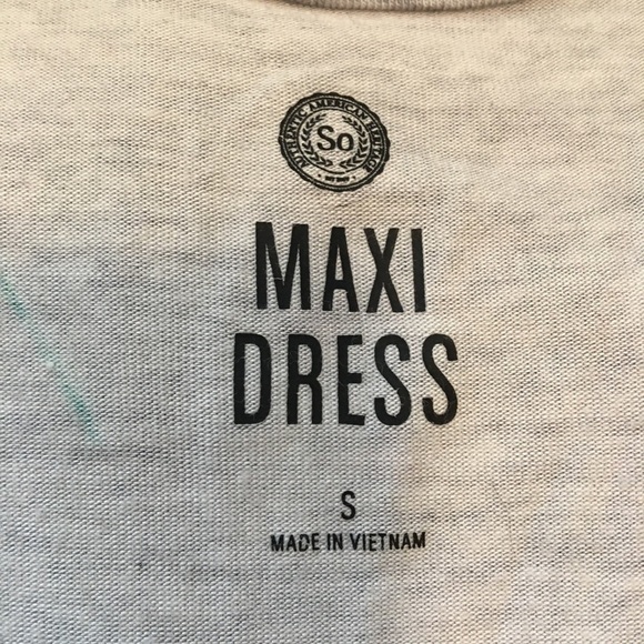 Dress by MAXI sz S. Maxi length. Pit to pit measures 15” across and is 59” long. - Picture 7 of 9